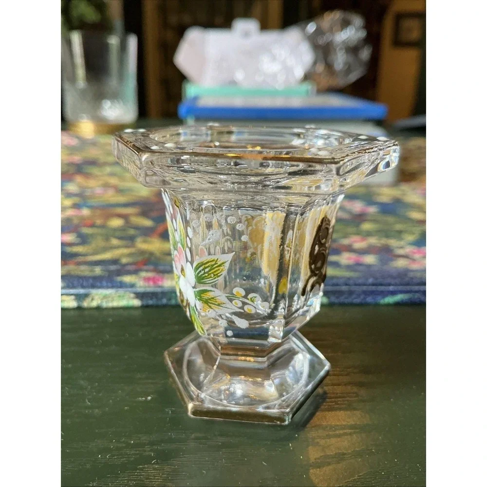 Vintage Murano Glass Hand Painted 2